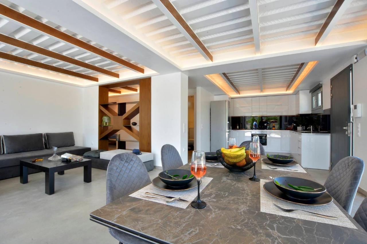 Villa Flamingo - 4 Bedrooms - Private Pool - Next To Renowned Issos Beach & Lake Korission Linia Exterior photo